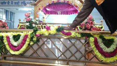 The digital wave might also make its way into donations as in this file picture of a gurdwara with a QR code on its box meant to collect offerings. (HT File photo)