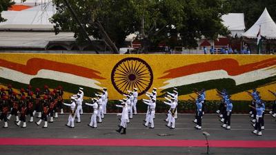 Soldiers from the armed forces march during Independence Day celebrations at the Red Fort in New Delhi, India, on Sunday, August 15, 2021. (Representational image/AP) Soldiers from the armed forces march during Independence Day celebrations at the Red Fort in New Delhi, India, on Sunday, August 15, 2021. (Representational image/AP)