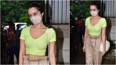On the professional front, Shraddha Kapoor was last seen in 'Baaghi 3' opposite Tiger Shroff. She will next be seen in a reboot of the 1989 film, Chaalbaaz. (HT Photo/Varinder Chawla)
