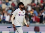 India's Mdohammed Siraj celebrates after taking the wicket clean bowled of England's James Anderson, with India winning the 2nd test, during the fifth day of the 2nd cricket test between England and India at Lord's cricket ground in London.(AP) India's Mdohammed Siraj celebrates after taking the wicket clean bowled of England's James Anderson, with India winning the 2nd test, during the fifth day of the 2nd cricket test between England and India at Lord's cricket ground in London.(AP)