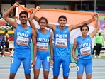 Indian mixed 4x400m relay team won a bronze(Twitter)