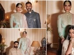 Sonam Kapoor with Anand Ahuja, Rhea Kapoor and Karan Boolani.