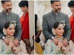 Sonam Kapoor with husband Anand Ahuja at Rhea Kapoor's wedding. Sonam Kapoor with husband Anand Ahuja at Rhea Kapoor's wedding.