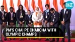 How PM Modi laughed with, consoled and patted India's Olympic champions How PM Modi laughed with, consoled and patted India's Olympic champions