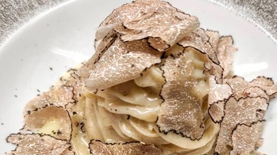 White Truffle: White truffles are much scarcer than any other type of truffle and are found in the Piedmont region of Northern Italy.  (Instagram/@osteriadicasachianti)