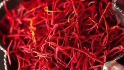 Saffron: This special spice is used in a lot of Indian delicacies. It is one of the priciest food since Saffron crocuses only flower for a week or two a year in the autumn and requires a lot of hard work during the harvesting period.  (Instagram/@bathal.saffron)