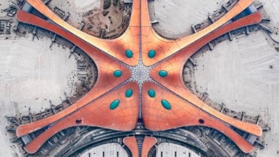Beijing Daxing International Airport (China, 47 sq. km): This airport started operating on September 26, 2019. It won the award of the best airport by hygiene measures in Asia-Pacific in 2020 by Airports Council International.  (Instagram/@dailyoverview)