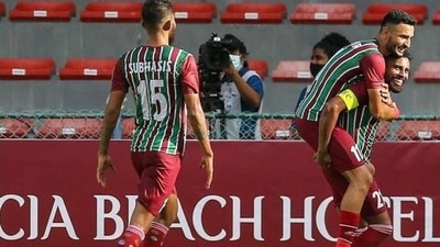 ATK Mohun Bagan beat Bengaluru FC 2-0 (ATK Mohun Bagan / Twitter) ATK Mohun Bagan beat Bengaluru FC 2-0 (ATK Mohun Bagan / Twitter)
