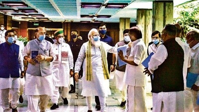 BJP is not only concerned about the demand snowballing into an election issue ahead of crucial state polls but also its impact on ties with allies, especially the Janata Dal-United with which it runs a coalition government in Bihar. (PTI) BJP is not only concerned about the demand snowballing into an election issue ahead of crucial state polls but also its impact on ties with allies, especially the Janata Dal-United with which it runs a coalition government in Bihar. (PTI)
