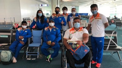 First batch of Indian athletes arrive in Tokyo for Paralympics (SAI) First batch of Indian athletes arrive in Tokyo for Paralympics (SAI)