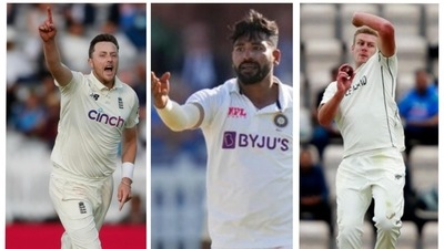 'Not in the same league as Mohammed Siraj': Salman Butt draws comparison, names pacer who 'might not be as effective' in away Tests (Agencies/HT Collage) 'Not in the same league as Mohammed Siraj': Salman Butt draws comparison, names pacer who 'might not be as effective' in away Tests (Agencies/HT Collage)