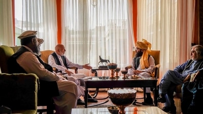 Talks are being held in the Afghan capital to expand the scope of the future Afghan government by including non-Taliban members. (Taliban via AP) (AP) Talks are being held in the Afghan capital to expand the scope of the future Afghan government by including non-Taliban members. (Taliban via AP) (AP)