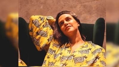 Sharing the pictures on Instagram, Neha Dhupia captioned it, "Feeling m(y)ellow … however you read it ". (Instagram/@nehadhupia) Sharing the pictures on Instagram, Neha Dhupia captioned it, "Feeling m(y)ellow … however you read it ". (Instagram/@nehadhupia)