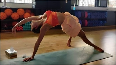 Malaika Arora shows how to bend it right as she does Wild Thing Pose in new pic, see here (Instagram/@yoga_subhamsri) Malaika Arora shows how to bend it right as she does Wild Thing Pose in new pic, see here (Instagram/@yoga_subhamsri)