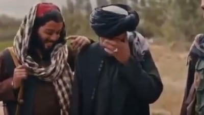 Taliban fighters broke into laughter when asked about women representation in the government.