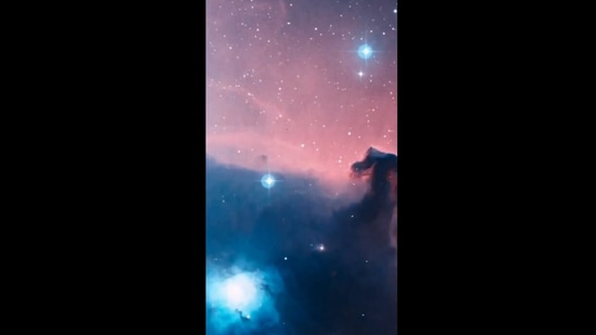 The image is taken from the visualised video shared on Instagram.(Instagram/@nasahubble)