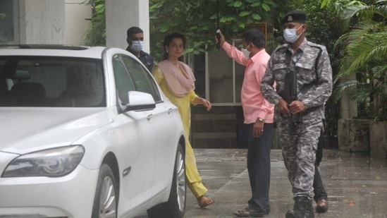 Meanwhile, on Wednesday, Kangana hinted at a 'very big international conspiracy.' She said that someone was targeting her Instagram account. She wrote in an Instagram Story that someone 'tried to hack' into her account from China, and now she's having difficulty remaining logged in. (HT Photo/Varinder Chawla)