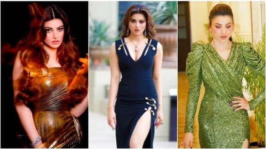 Urvashi Rautela has flooded her Instagram handle with stunning photos of herself in jaw-dropping outfits. Here are six stills of the actor in gorgeous gowns that will surely leave you spellbound.(Instagram/@urvashirautela)