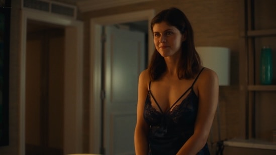 The White Lotus review: Alexandra Daddario in a still from Mike White's new HBO show.