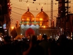 Shiite faithful pilgrims gather outside the golden-domed shrine of Imam Moussa al-Kadhim during a Muharram procession in Baghdad, Iraq, on Wednesday, Aug. 18, 2021. (Representational Image / AP) Shiite faithful pilgrims gather outside the golden-domed shrine of Imam Moussa al-Kadhim during a Muharram procession in Baghdad, Iraq, on Wednesday, Aug. 18, 2021. (Representational Image / AP)