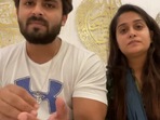 Dipika Kakar and Shoaib Ibrahim during their live on YouTube.