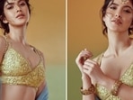 Shanaya Kapoor shared pictures in a lehenga. Shanaya Kapoor shared pictures in a lehenga.