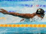 Sajan Prakash, of India, swims in a heat of the men's 100-meter butterfly at the 2020 Summer Olympics.(AP) Sajan Prakash, of India, swims in a heat of the men's 100-meter butterfly at the 2020 Summer Olympics.(AP)