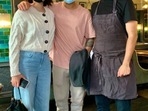 Anushka Sharma and Virat Kohli visit a restaurant in London.
