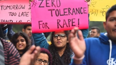 Activists and students protest against growing number of rapes in the country. (Raj K Raj/ Hindustan Times) Activists and students protest against growing number of rapes in the country. (Raj K Raj/ Hindustan Times)