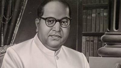 A portrait of BR Ambedkar. (Source: Ambedkar student file, LSE Library) A portrait of BR Ambedkar. (Source: Ambedkar student file, LSE Library)