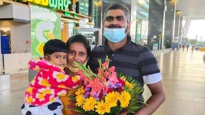 Harish Bangera arrived at Kempegowda International Airport in Bengaluru on Wednesday. (Photo: Harish Bangera) Harish Bangera arrived at Kempegowda International Airport in Bengaluru on Wednesday. (Photo: Harish Bangera)