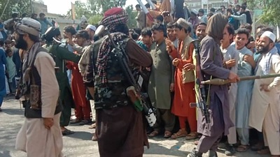 The Taliban leaders are discussing future government plans in Doha and are in touch with the international community and intra-Afghan parties to make government in Afghanistan. (AFP)