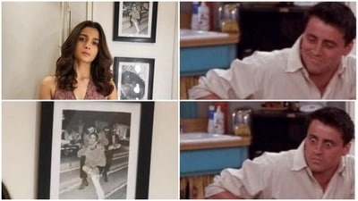 Alia Bhatt and Ranbir Kapoor shared a romantic moment in the photo. Alia Bhatt and Ranbir Kapoor shared a romantic moment in the photo.