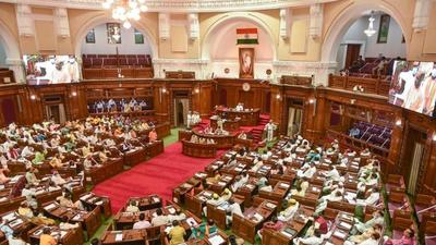 The Uttar Pradesh assembly, which was adjourned sine die on Thursday three days after the Monsoon session began, passed the Uttar Pradesh State Universities (Amendment) Bill 2021. (PTI Photo)