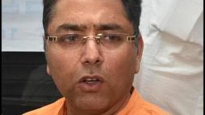 AAP MLA Aman Arora (HT PHOTO)