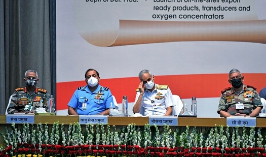 General Manoj Mukund Naravane; Admiral Karambir Singh; and Air Chief Marshal RKS Bhadauria. (PTI) General Manoj Mukund Naravane; Admiral Karambir Singh; and Air Chief Marshal RKS Bhadauria. (PTI)