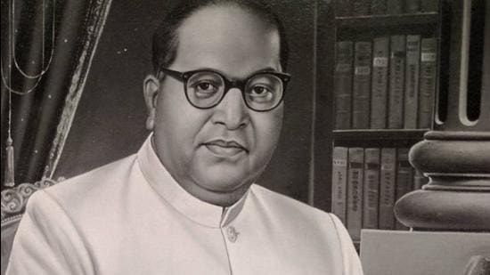 A portrait of BR Ambedkar. (Source: Ambedkar student file, LSE Library)