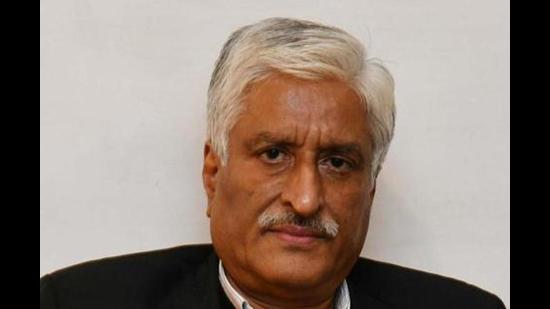 Former Punjab DGP Sumedh Singh Saini was arrested by the vigilance bureau in a land fraud case on Wednesday. (HT photo)