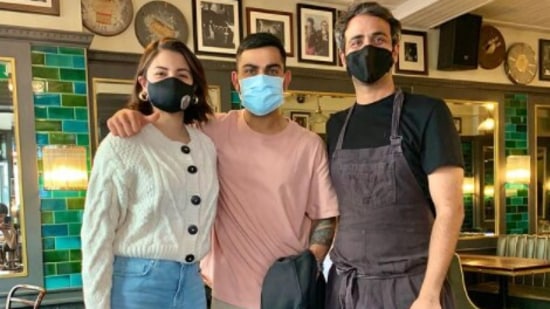 Anushka Sharma and Virat Kohli visit a restaurant in London.