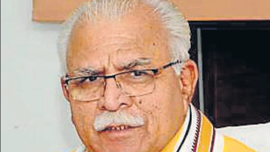 Haryana CM Manohar Lal Khattar. (HT Archive)