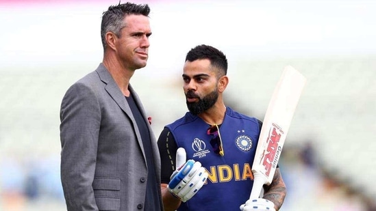 File image of Kevin Pietersen with Virat Kohli.(Getty)