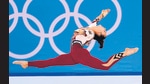 The sight of the German women’s gymnastics team competing in unitards became a ceiling-buster Olympic moment. (AP) The sight of the German women’s gymnastics team competing in unitards became a ceiling-buster Olympic moment. (AP)