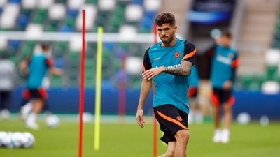 Chelsea's Christian Pulisic during training (Action Images via Reuters)