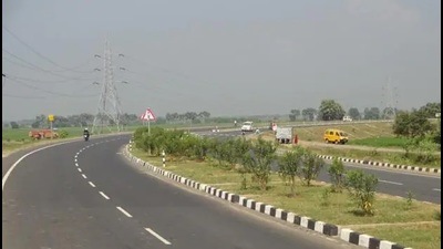 The Green Corridor is coming up between IIM Road and Kisan Path. (pic for representation only) The Green Corridor is coming up between IIM Road and Kisan Path. (pic for representation only)