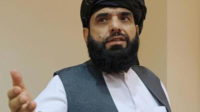 A file photo of Taliban spokesman Suhail Shaheen in Moscow, Russia July 9, 2021. (REUTERS) A file photo of Taliban spokesman Suhail Shaheen in Moscow, Russia July 9, 2021. (REUTERS)