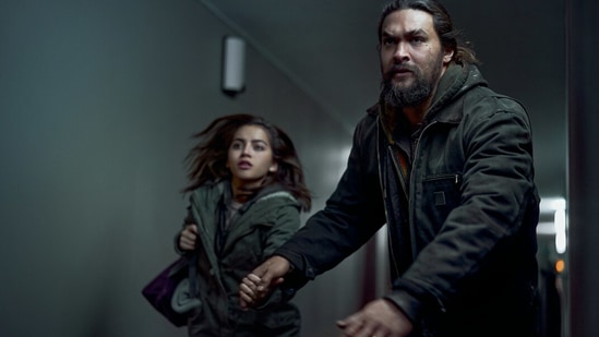Sweet Girl movie review: Jason Momoa and Isabela Merced in a still from the new Netflix film.