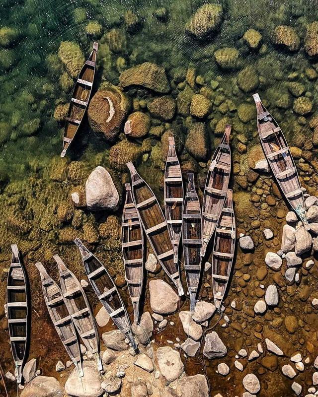 Boats parked by the crystal clear waters of Dawki, a town in Meghalaya. (Photo: Auditya Vanketsh) Boats parked by the crystal clear waters of Dawki, a town in Meghalaya. (Photo: Auditya Vanketsh)