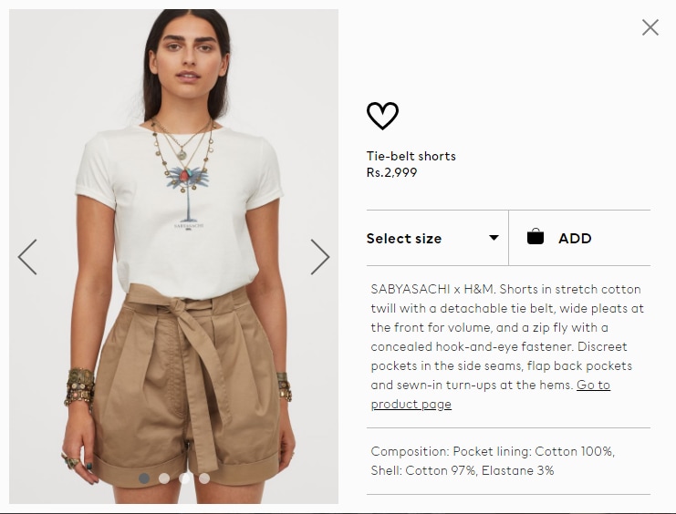 H and m khaki sales shorts