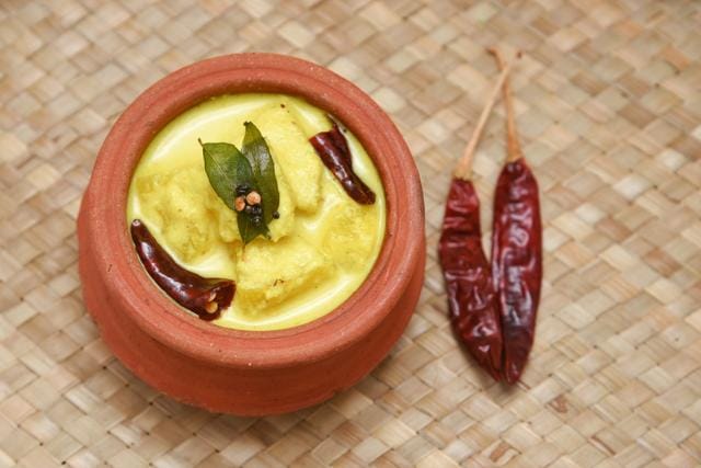 Pineapple Pachadi is one of the dishes served during Onam Sadhya. (Photo: Shutterstock)