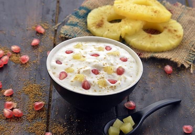 Pineapple shouldn't be added to curd(Tarla Dala/Pinterest) Pineapple shouldn't be added to curd(Tarla Dala/Pinterest)